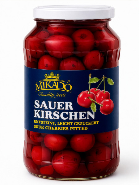Cherries -Soure-Cherries, pitted, in syrup