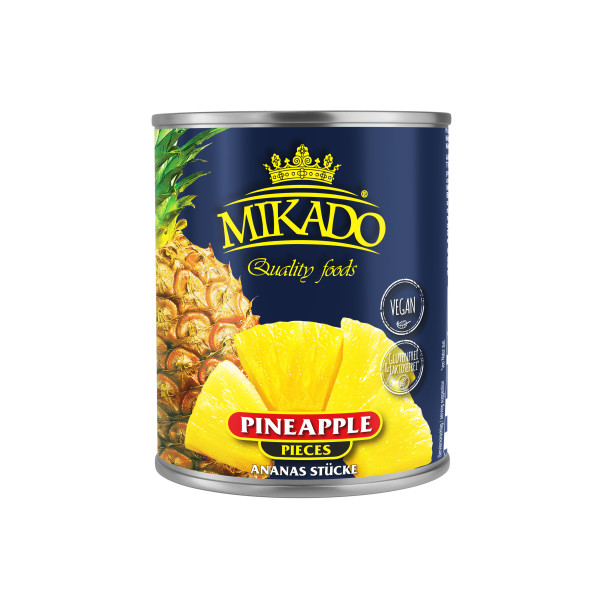 Ananas-Stücke, leicht gezuckert