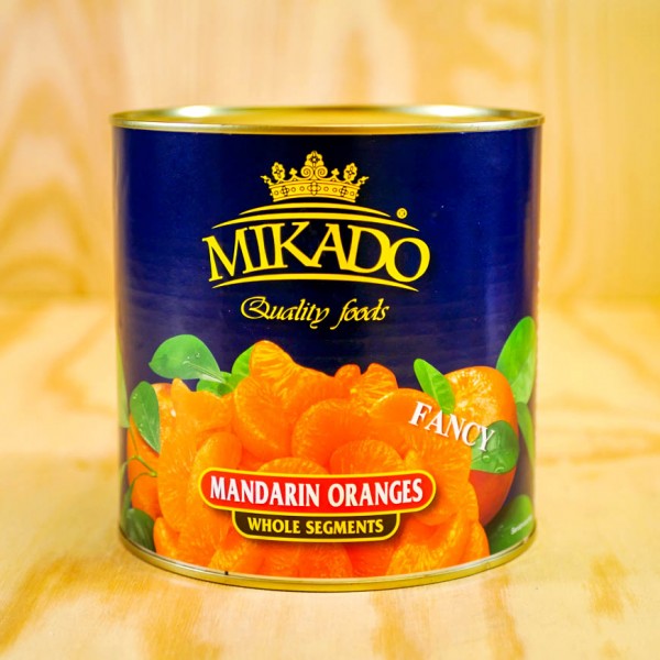 Mandarin-Orangen, leicht gezuckert,max 5% Bruch