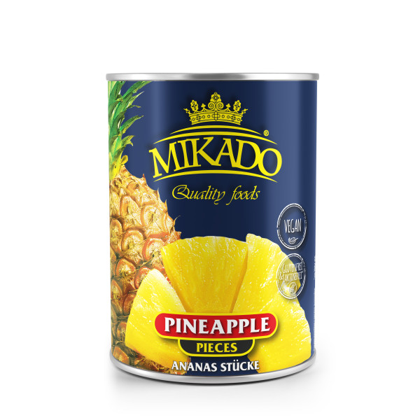 Ananas-Stücke, leicht gezuckert