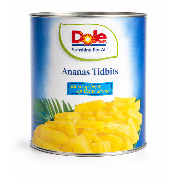 Ananas-Stücke, Tidbits, leicht gezuckert
