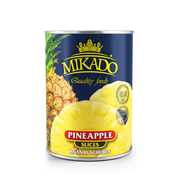 Ananas-Scheiben, leicht gezuckert